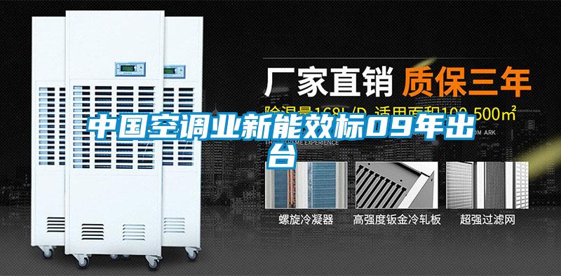 中國空調(diào)業(yè)新能效標09年出臺