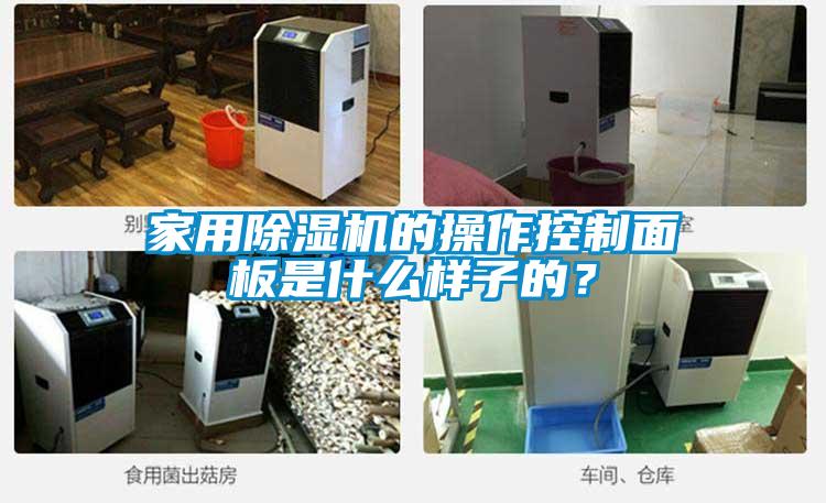 家用除濕機的操作控制面板是什么樣子的?