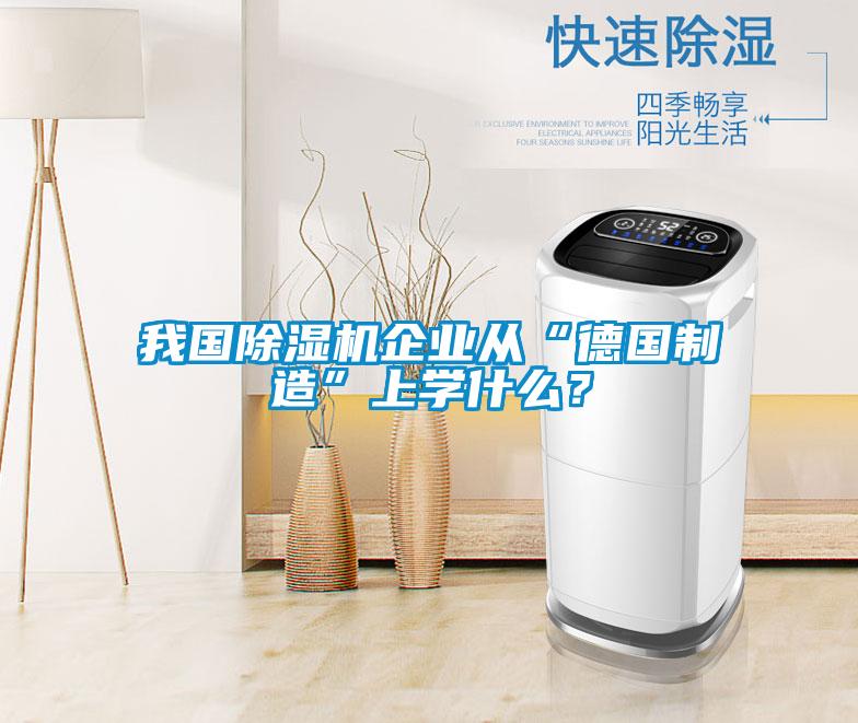 我國除濕機企業(yè)從“德國制造”上學什么？