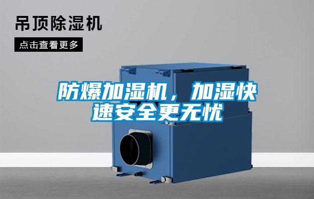 防爆加濕機，加濕快速安全更無憂