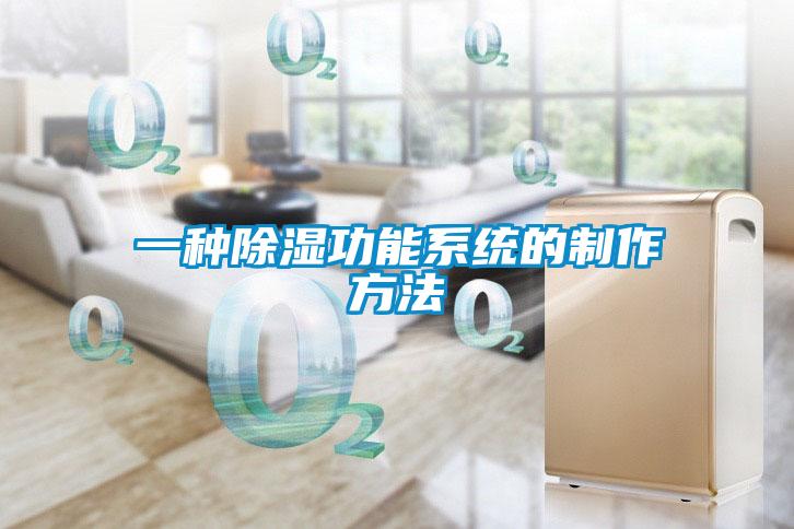 一種除濕功能系統的制作方法