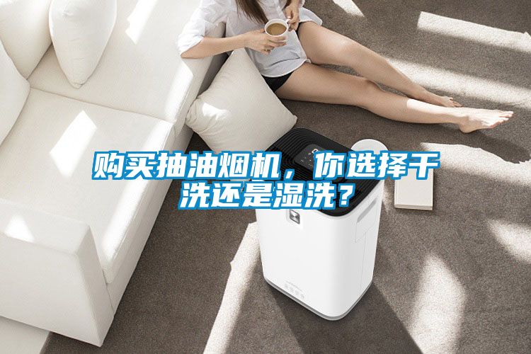 購買抽油煙機，你選擇干洗還是濕洗？