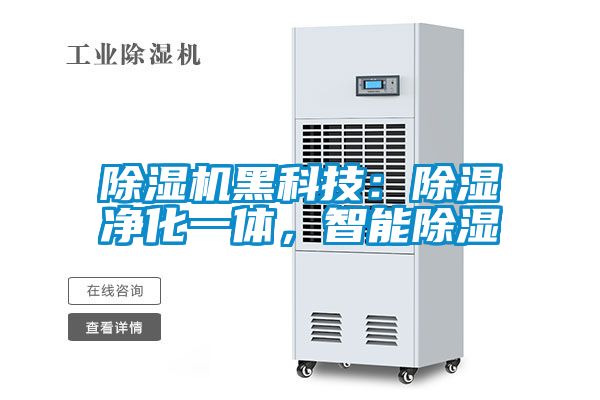除濕機黑科技：除濕凈化一體，智能除濕