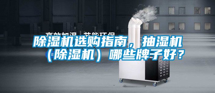 除濕機選購指南，抽濕機（除濕機）哪些牌子好？